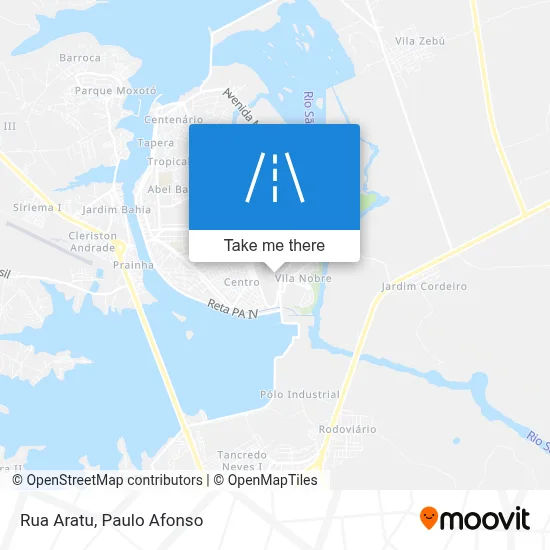 Rua Aratu map