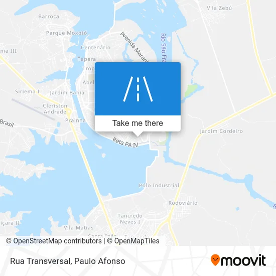 Rua Transversal map