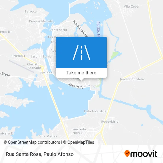 Rua Santa Rosa map