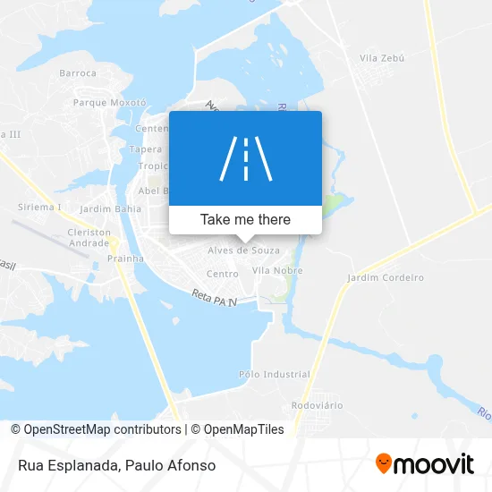 Rua Esplanada map