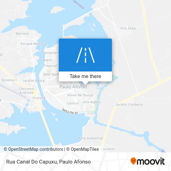 Rua Canal Do Capuxu map