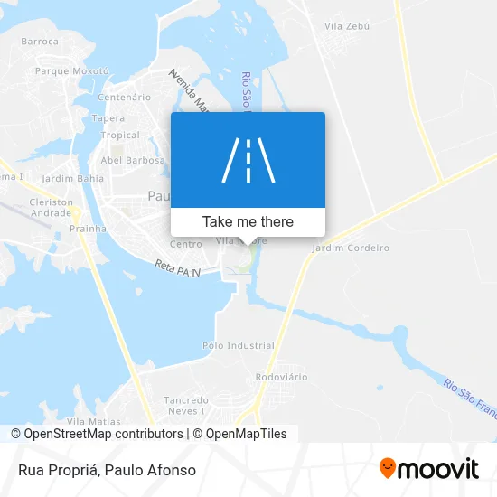 Rua Propriá map