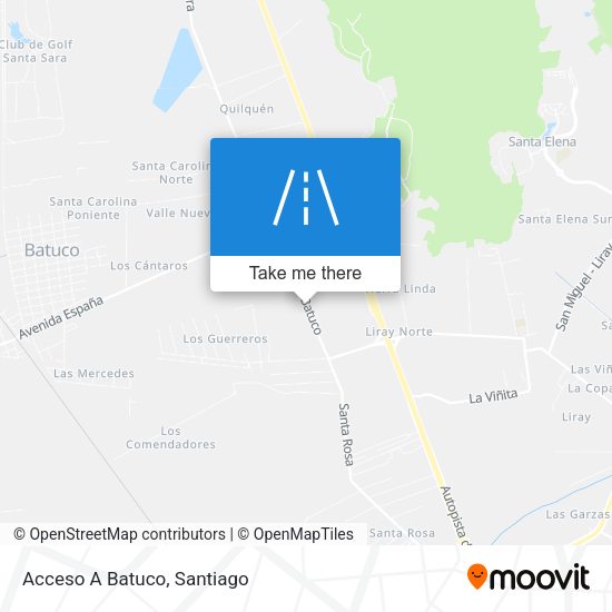 Mapa de Acceso A Batuco