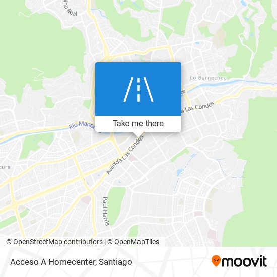 Mapa de Acceso A Homecenter