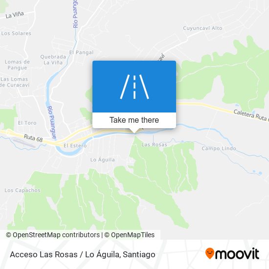 Acceso Las Rosas / Lo Águila map