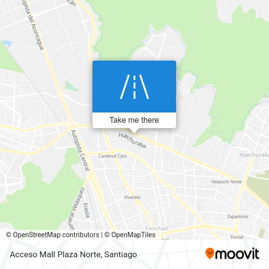 Acceso Mall Plaza Norte map