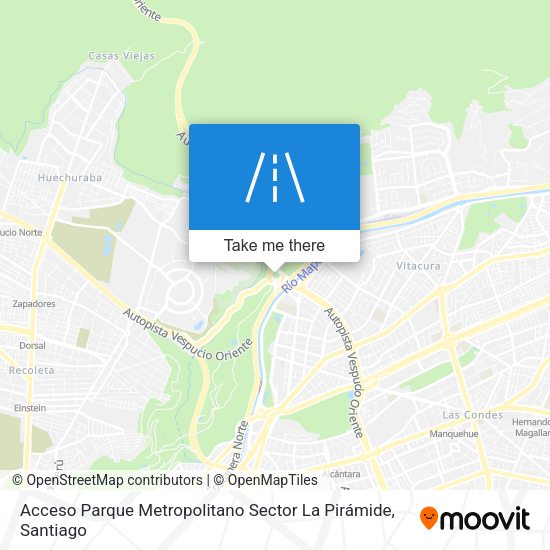 Acceso Parque Metropolitano Sector La Pirámide map