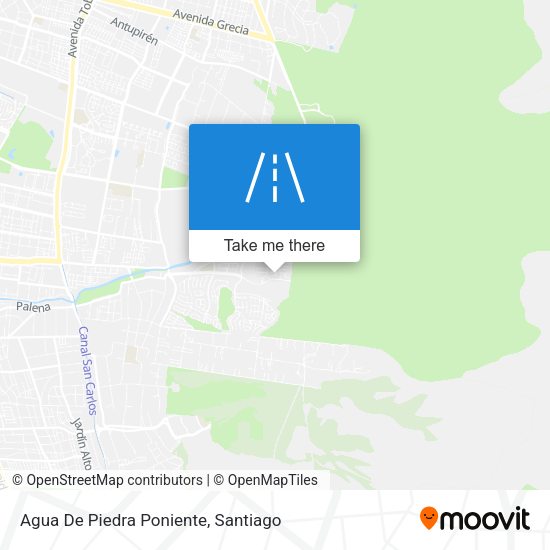 Agua De Piedra Poniente map