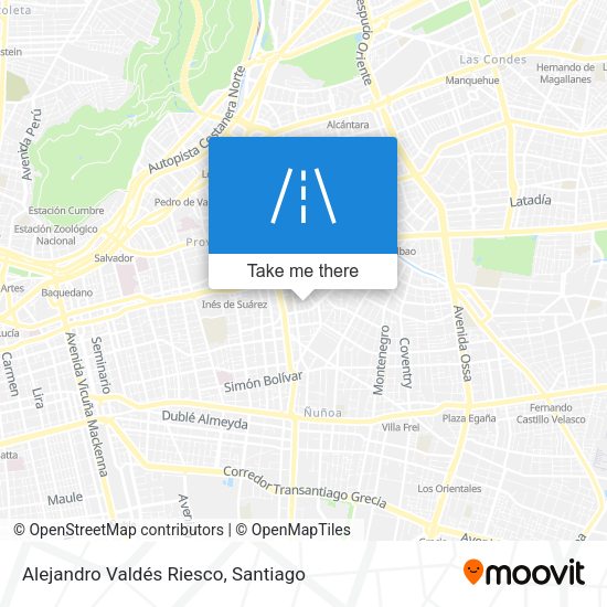 Alejandro Valdés Riesco map