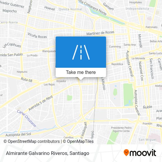 Almirante Galvarino Riveros map