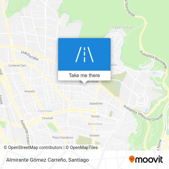 Almirante Gómez Carreño map