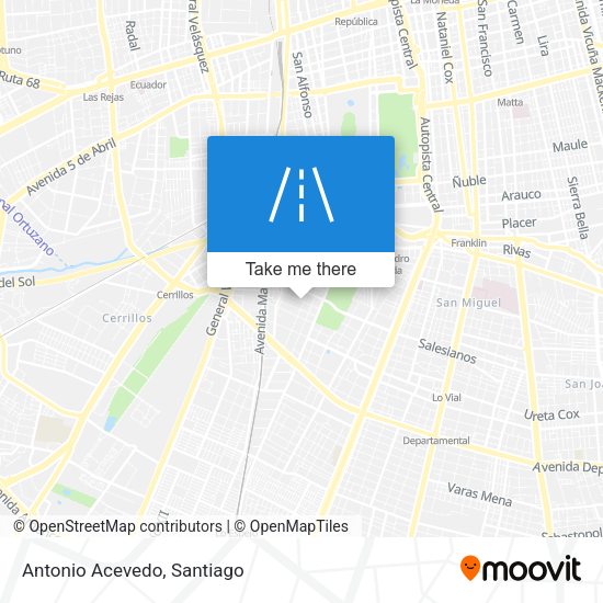 Mapa de Antonio Acevedo