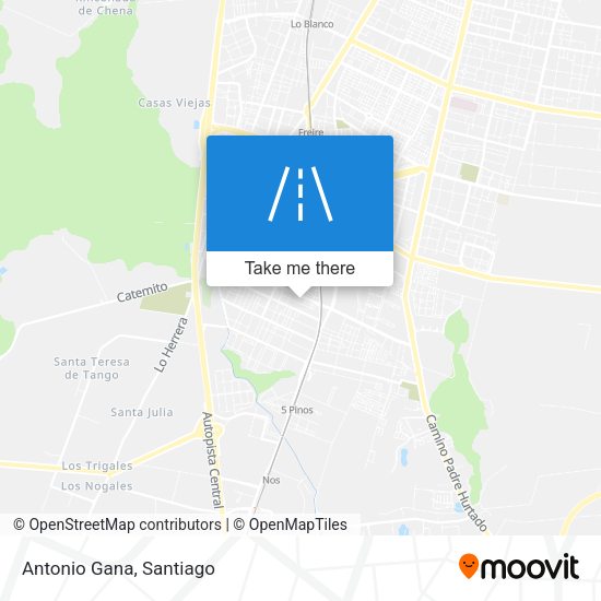 Mapa de Antonio Gana