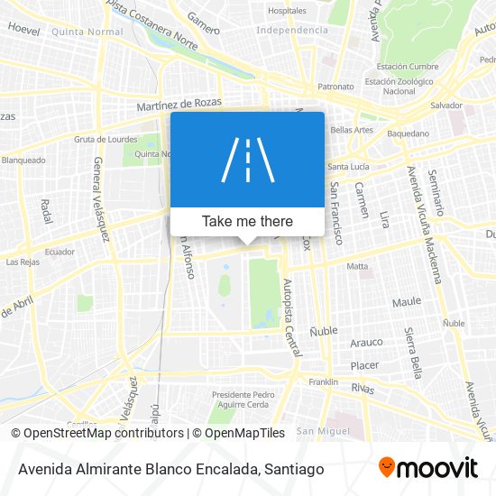 Avenida Almirante Blanco Encalada map