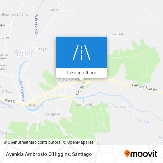 Avenida Ambrosio O'Higgins map