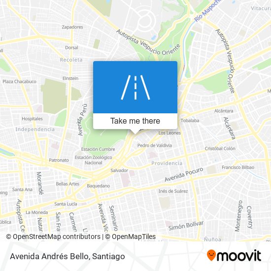 Avenida Andrés Bello map
