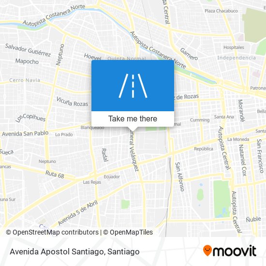 Avenida Apostol Santiago map