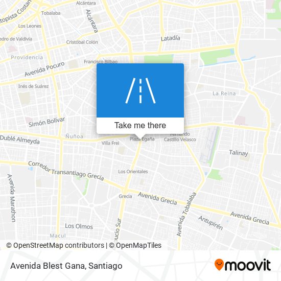 Avenida Blest Gana map