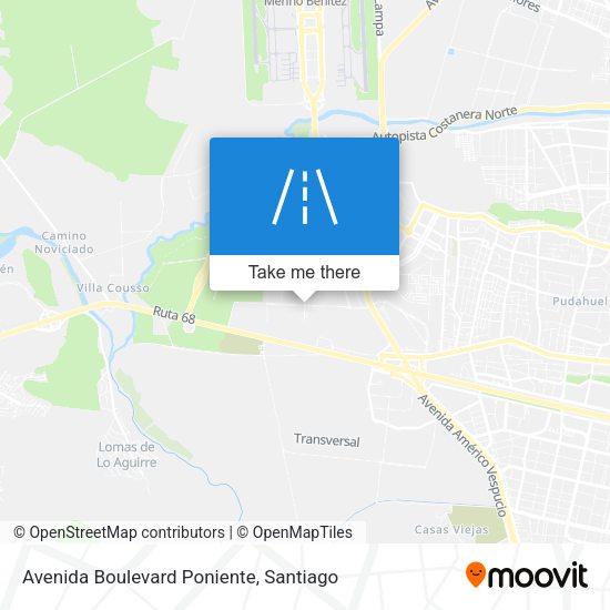 Avenida Boulevard Poniente map