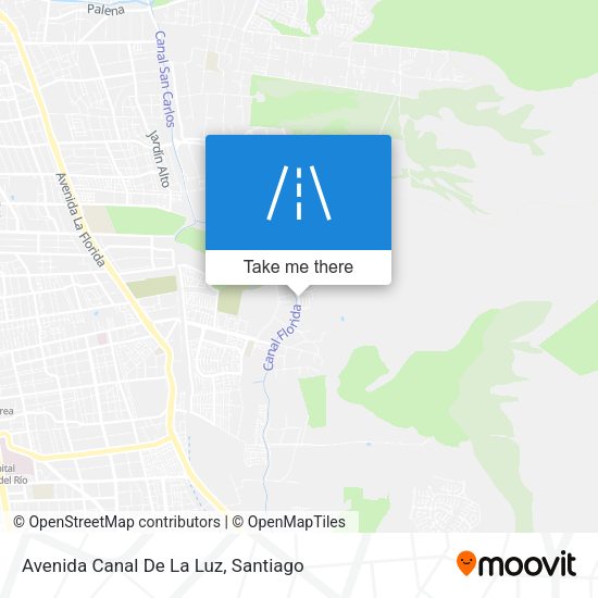 Mapa de Avenida Canal De La Luz