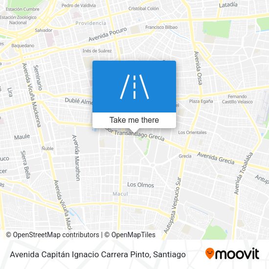 Avenida Capitán Ignacio Carrera Pinto map