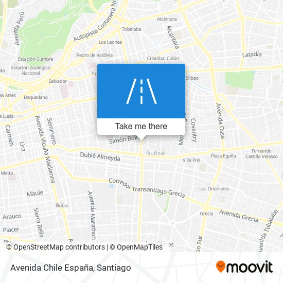 Avenida Chile España map
