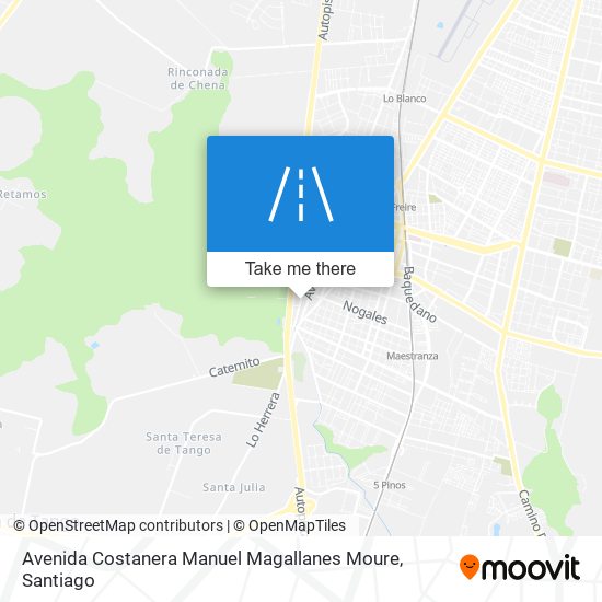Avenida Costanera Manuel Magallanes Moure map