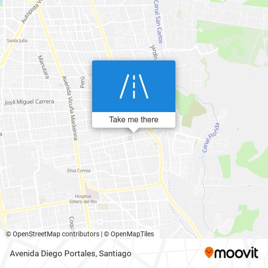 Avenida Diego Portales map
