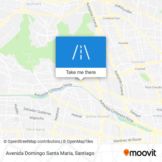 Avenida Domingo Santa María map