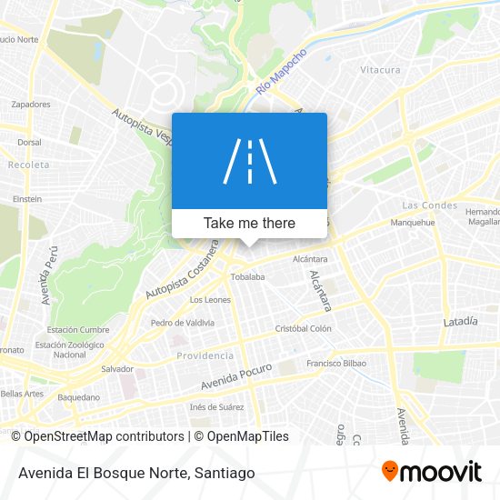 Avenida El Bosque Norte map