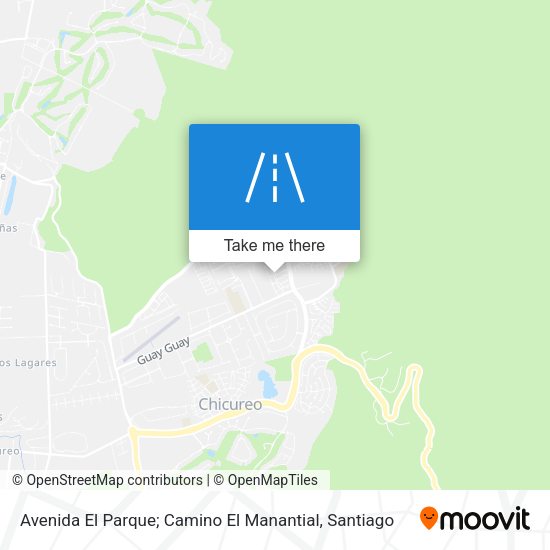 Mapa de Avenida El Parque; Camino El Manantial