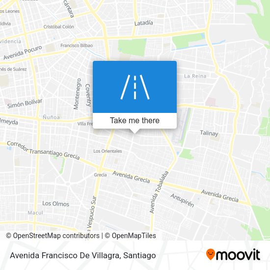 Mapa de Avenida Francisco De Villagra