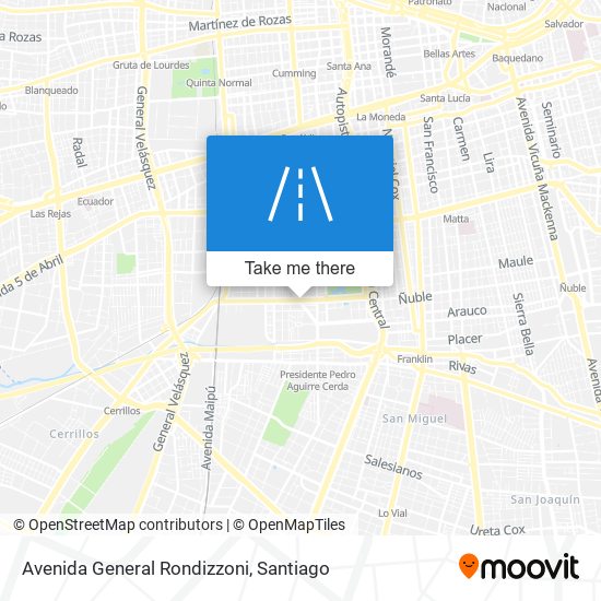 Avenida General Rondizzoni map