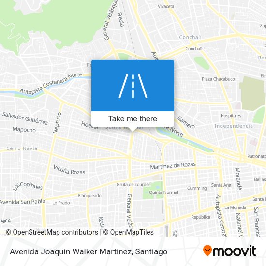 Avenida Joaquín Walker Martínez map