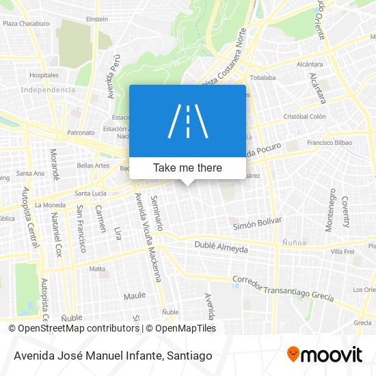 Avenida José Manuel Infante map
