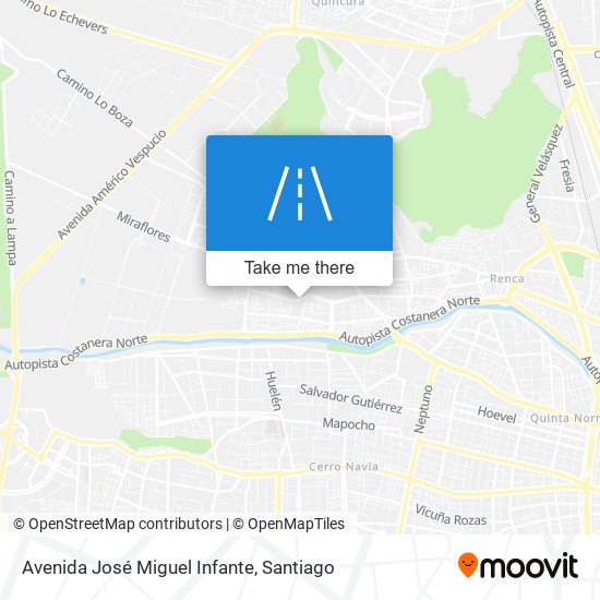 Avenida José Miguel Infante map