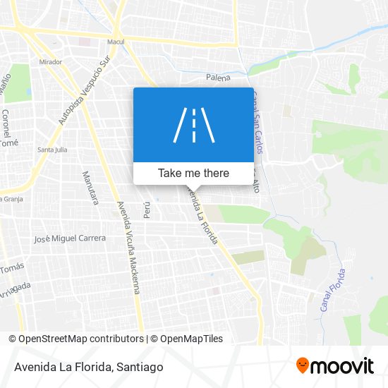 Avenida La Florida map