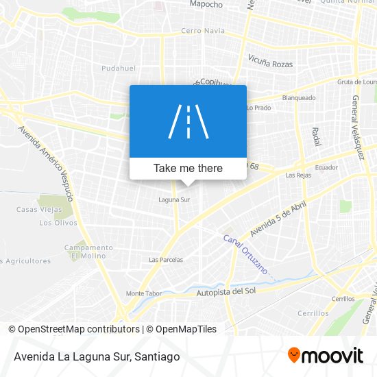 Avenida La Laguna Sur map