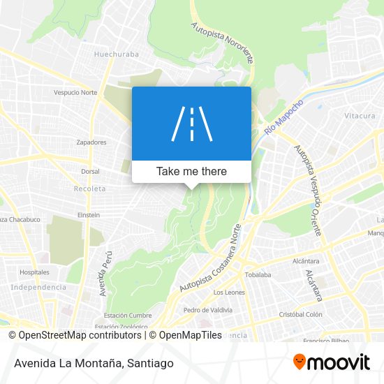 Avenida La Montaña map