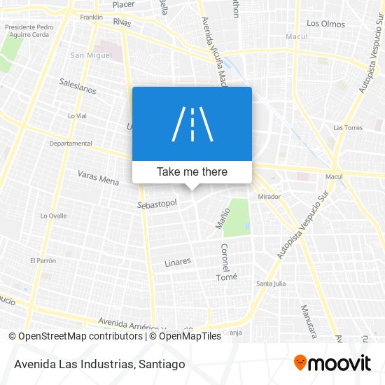 Avenida Las Industrias map