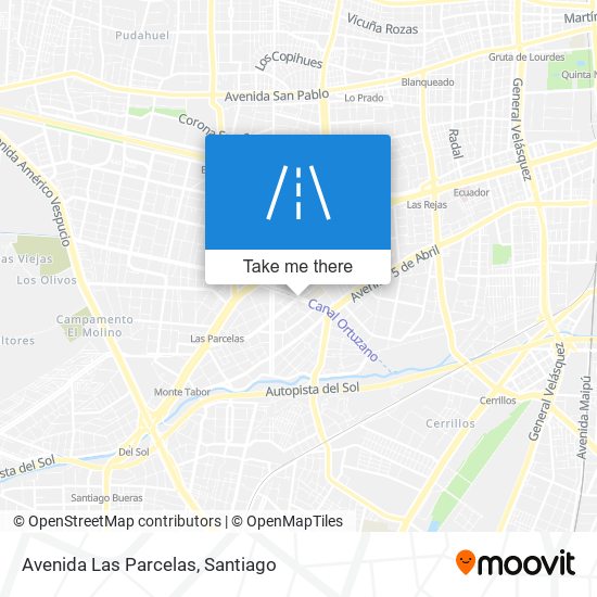 Avenida Las Parcelas map