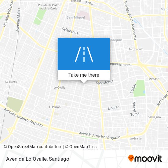 Avenida Lo Ovalle map
