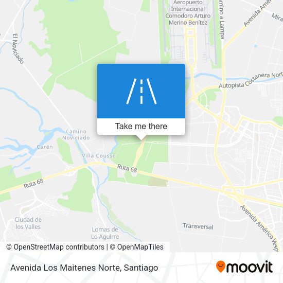 Mapa de Avenida Los Maitenes Norte