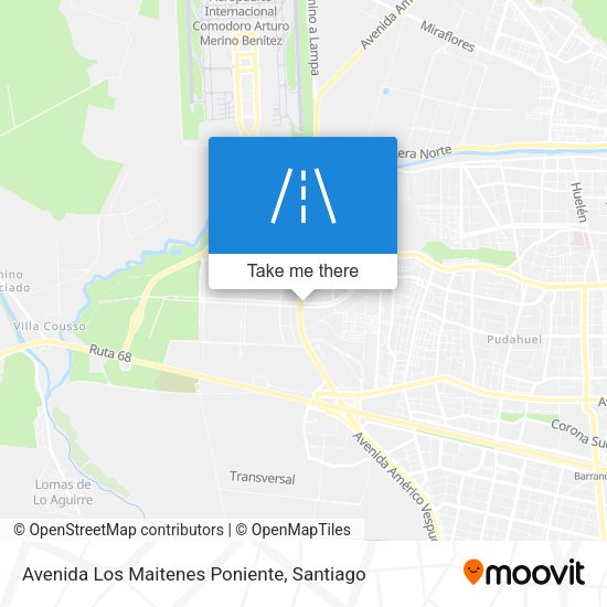 Avenida Los Maitenes Poniente map