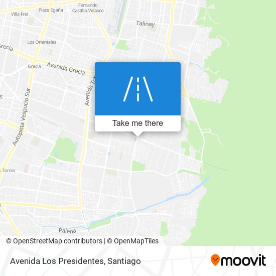 Avenida Los Presidentes map
