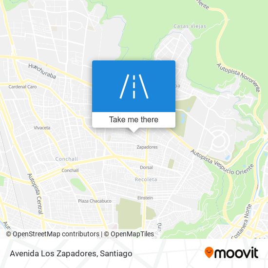 Avenida Los Zapadores map