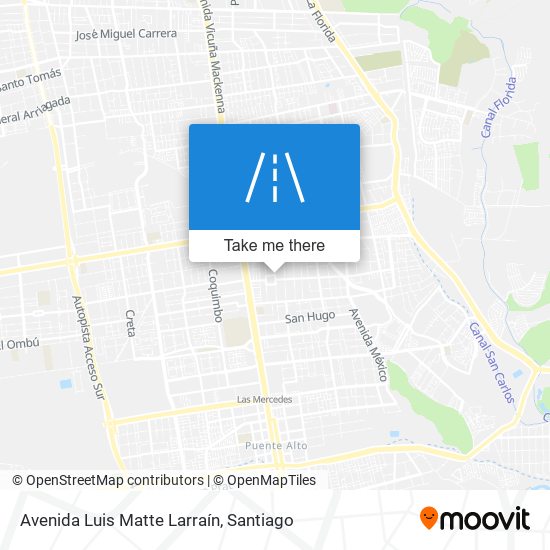 Avenida Luis Matte Larraín map
