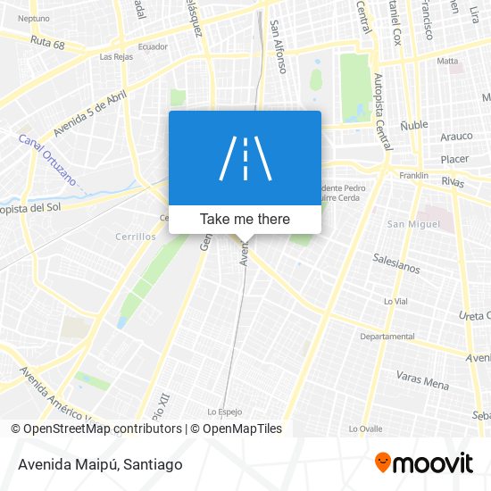 Avenida Maipú map