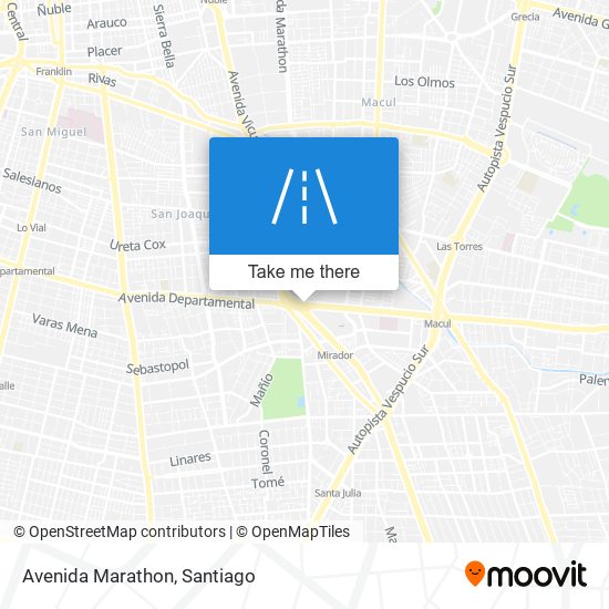 Avenida Marathon map