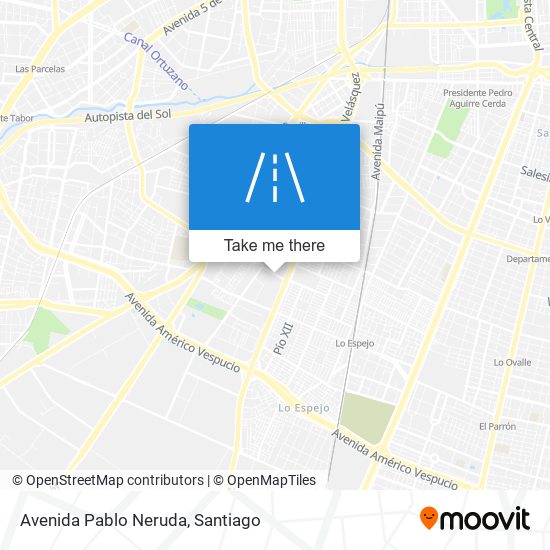 Avenida Pablo Neruda map